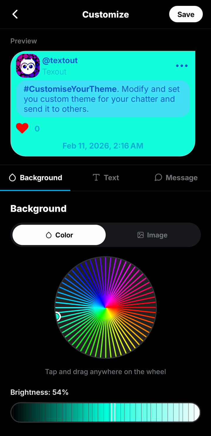 Customizing a chatter background